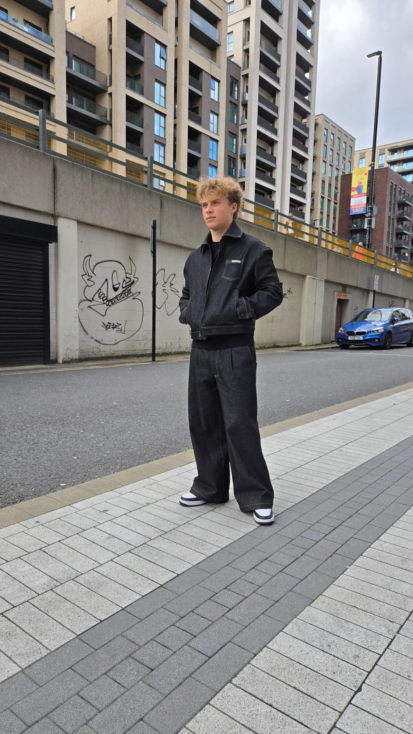 DERZCO original dark grey denim jeans