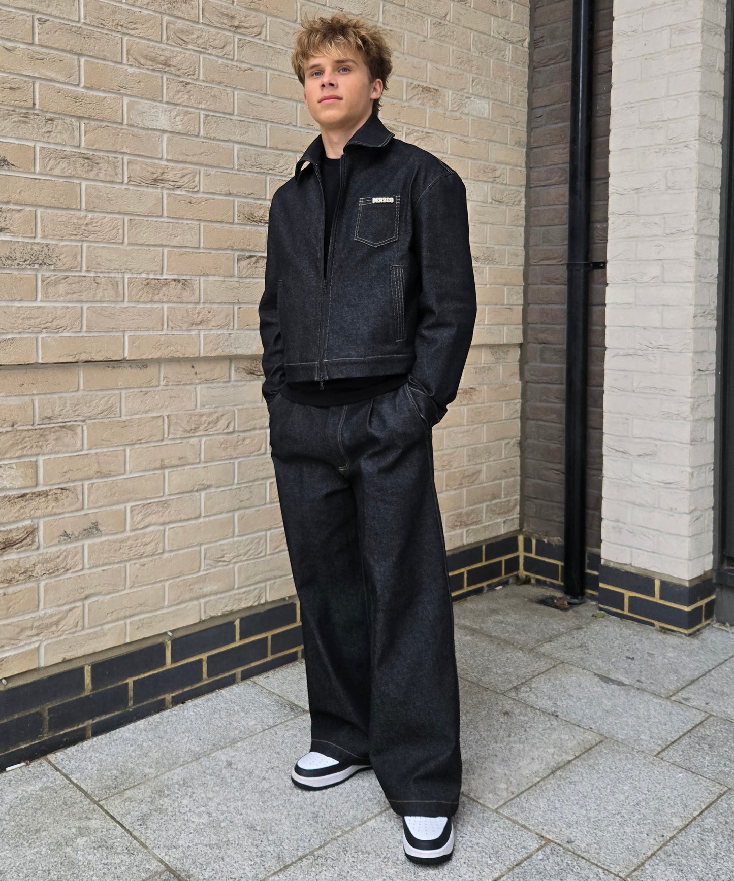 DERZCO original dark grey denim jacket