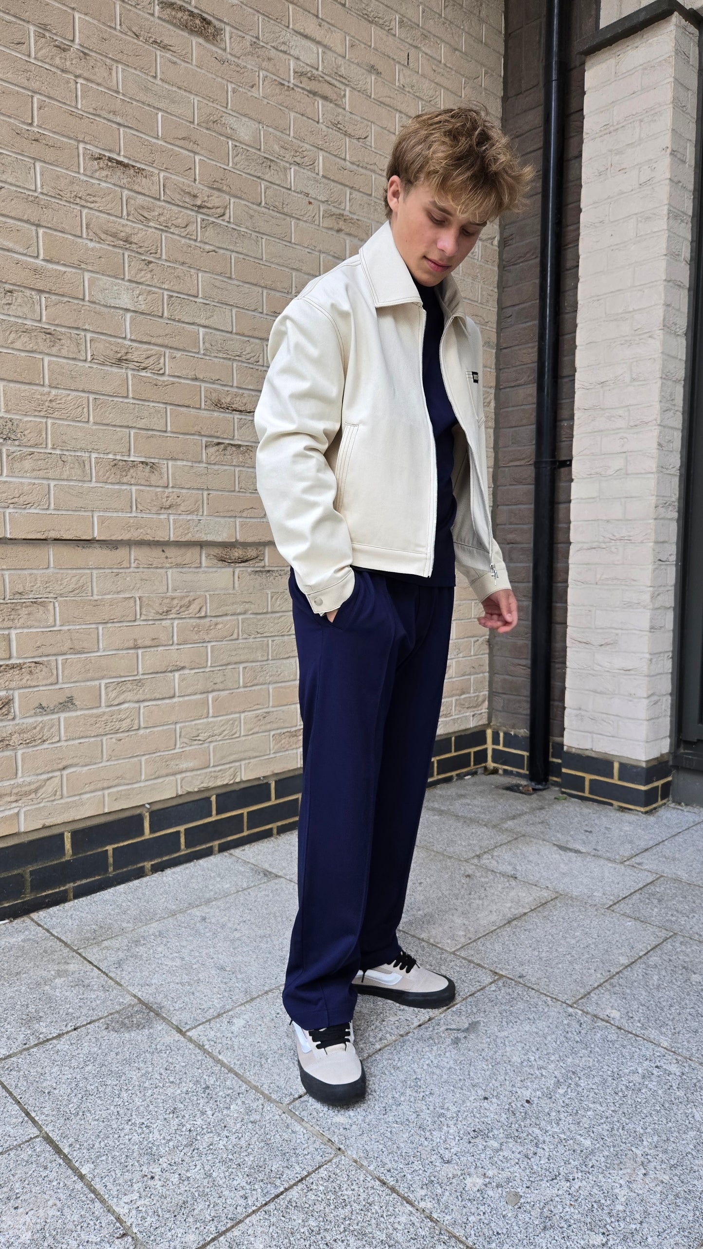 Straight fit joggers navy