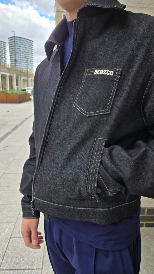 DERZCO original dark grey denim jacket