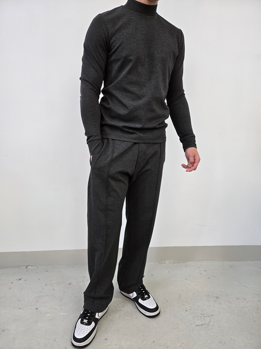 Straight fit jogger charcoal